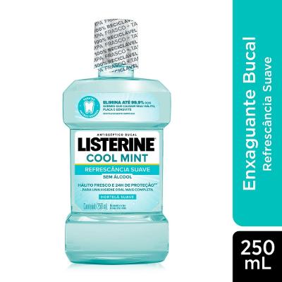 Exaguante Antisséptico Bucal Listerine Cool Mint Zero 250ml