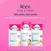 Cera Fria Depilatória Veet Pure e Fresh 16 Unidades