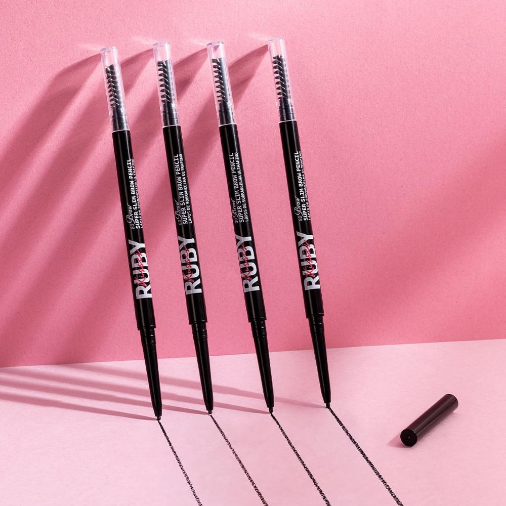 Lápis de Sobrancelha Chocolate Brown Go Brow Ultrafino Ruby Kisses 0,08g - 7
