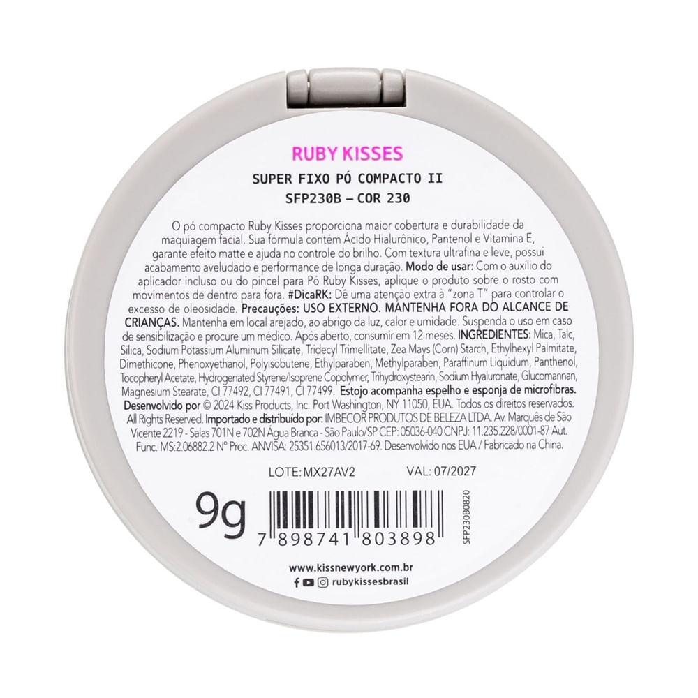 Pó Compacto Ruby Kisses Super Fixo Cor 230 9g - 6