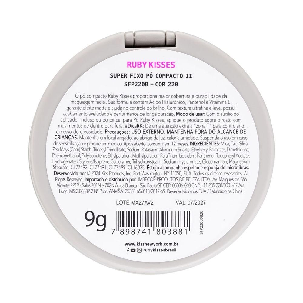 Pó Compacto Ruby Kisses Super Fixo Cor 220 9g - 6