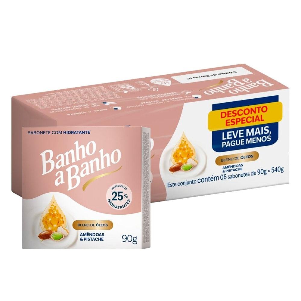 Sabonete em Barra Banho a Banho Amêndoas e Pistache 6 Unidades de 90g - 3