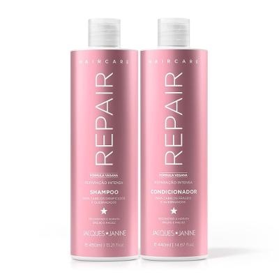 Kit Shampoo Jacques Janine Haircare Repair 450ml + Condicionador 440ml