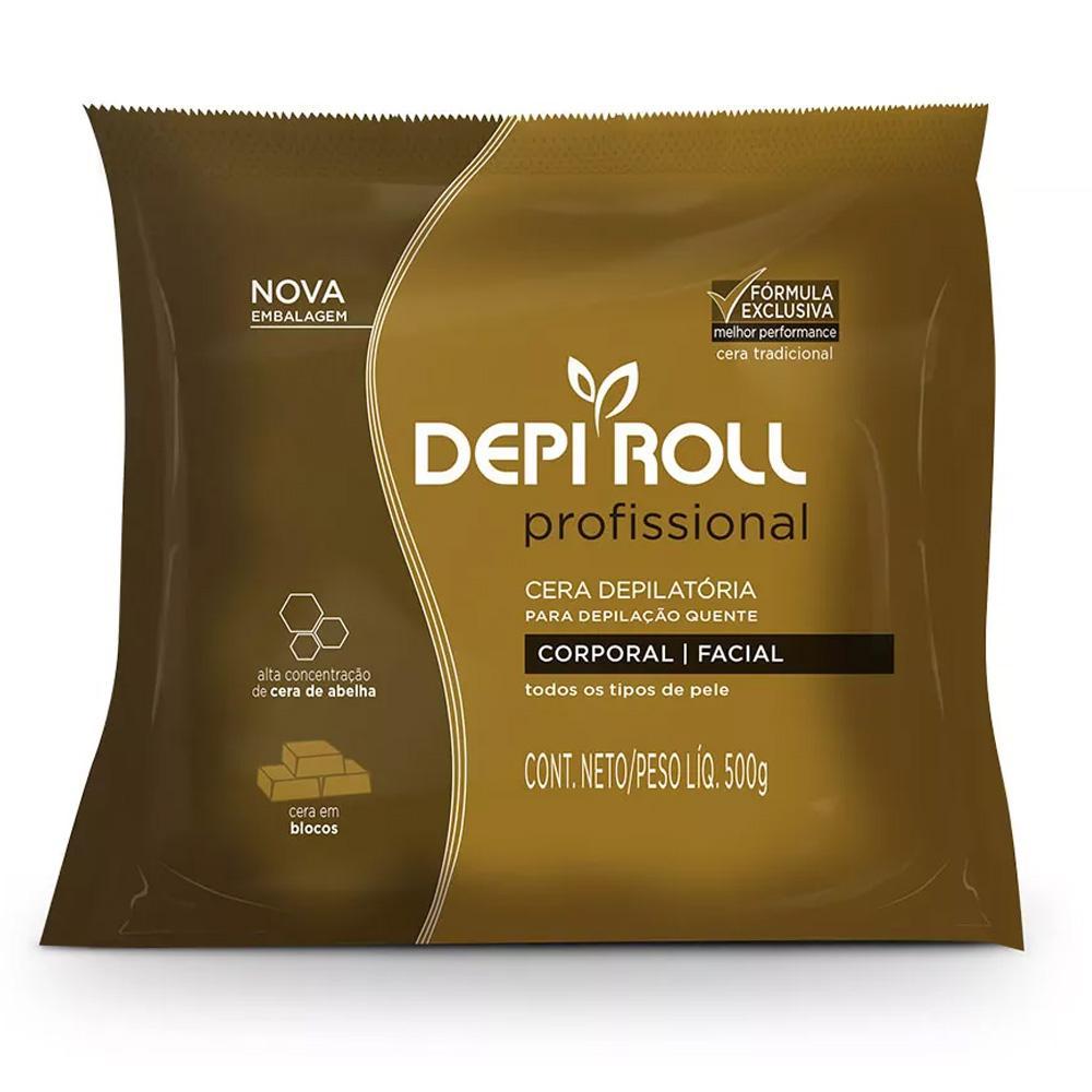 Cera Depilatória Bloco Depi Roll Quente Tradicional 500g - 1