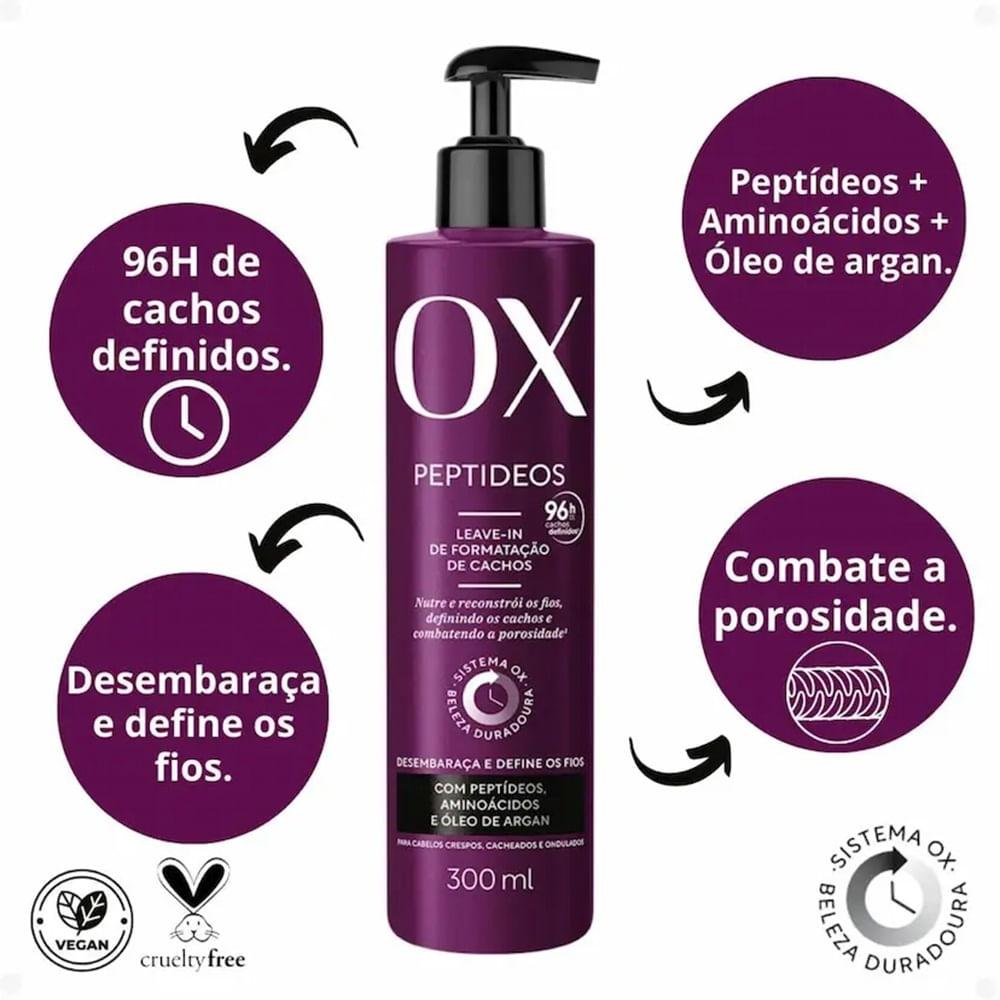 Leave-in Formatação de Cachos OX Peptídeos 300ml - 2