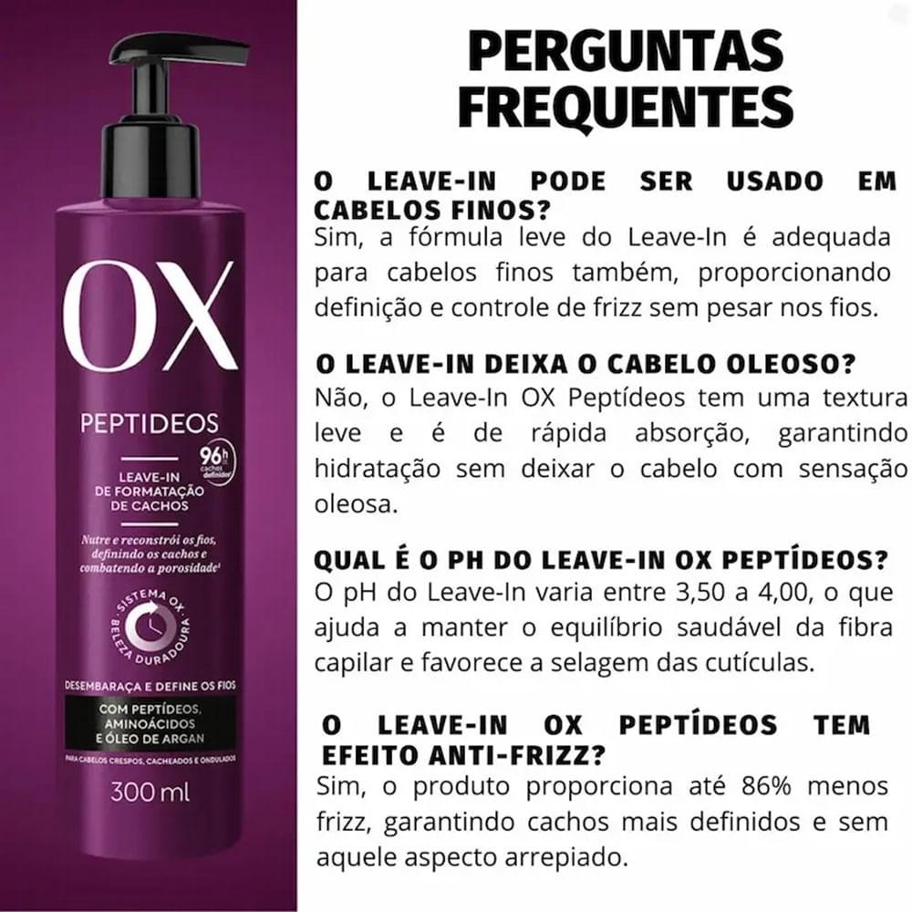 Leave-in Formatação de Cachos OX Peptídeos 300ml - 5