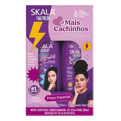 Kit Skala Mais Cachinhos Shampoo 325ml + Condicionador 200ml