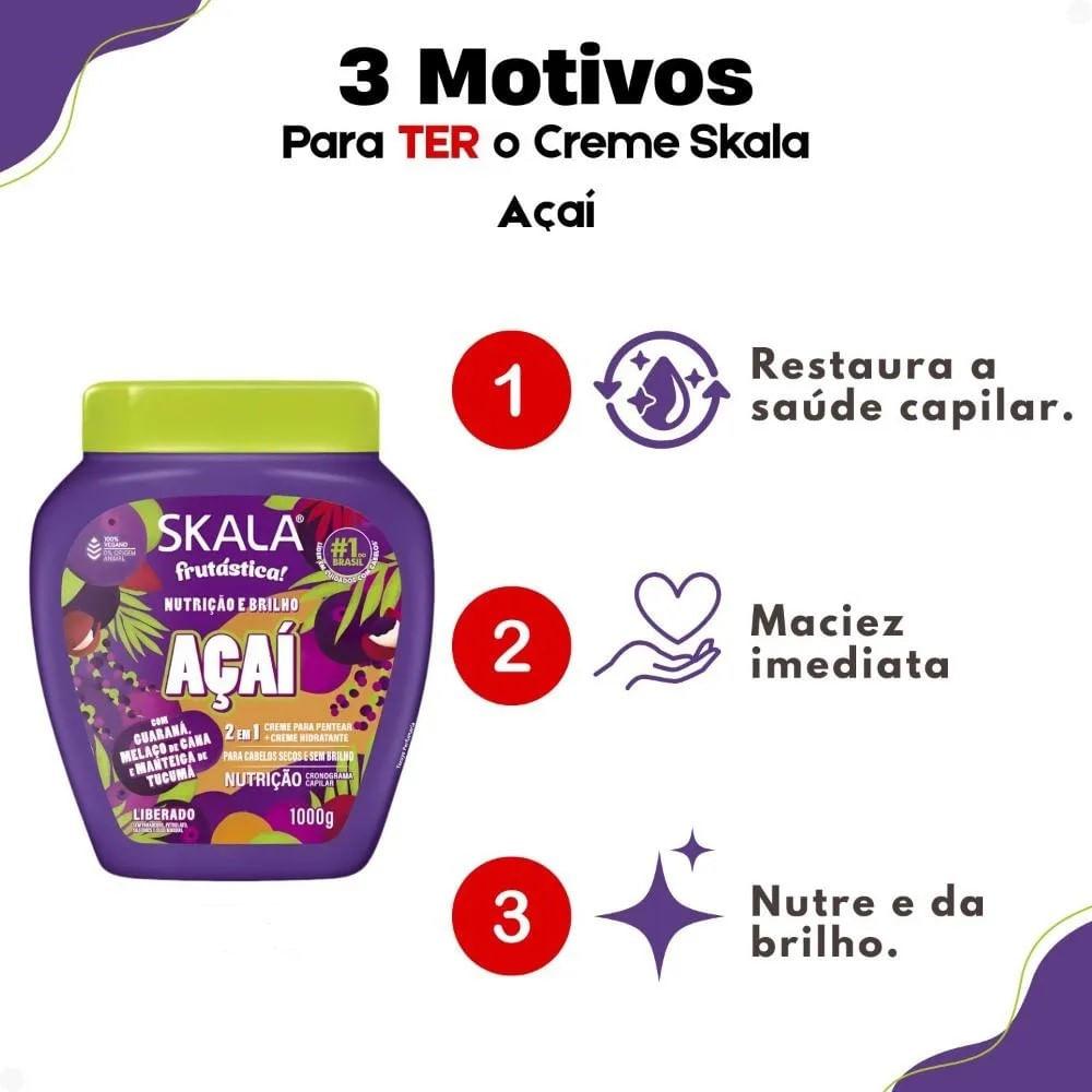 Creme de Tratamento Skala Açaí 1kg - 3