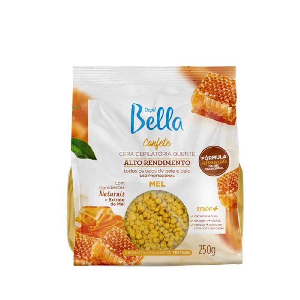 Cera Depilatória Depil Bella Confete Mel 250g - 1