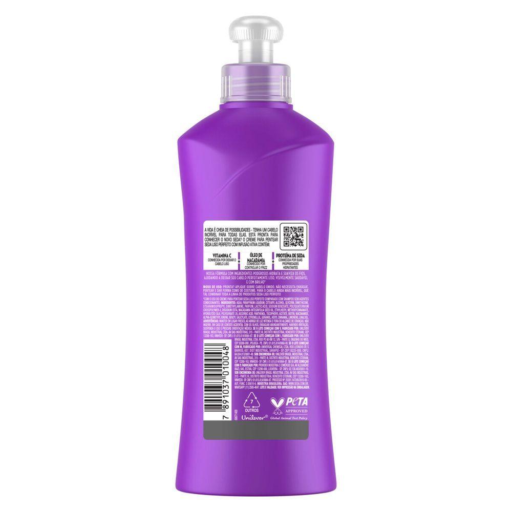 Creme de Pentear Seda Liso Perfeito 300ml - 6