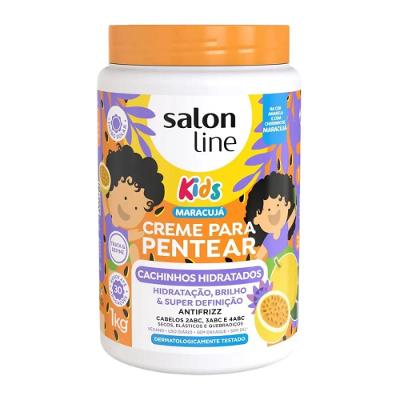 Creme de Pentear Salon Line Kids Cachinhos Hidratados Maracujá 1kg
