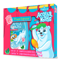 Kit Infantil Shampoo + Condicionador Acqua Kids 250ml Algodão Doce - 1