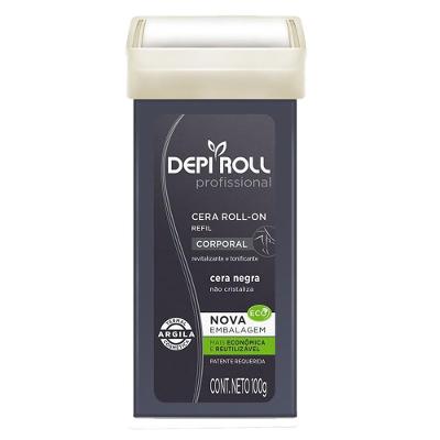 Cera Depilatória Depi Roll Corporal Refil Rollon Negra 100g