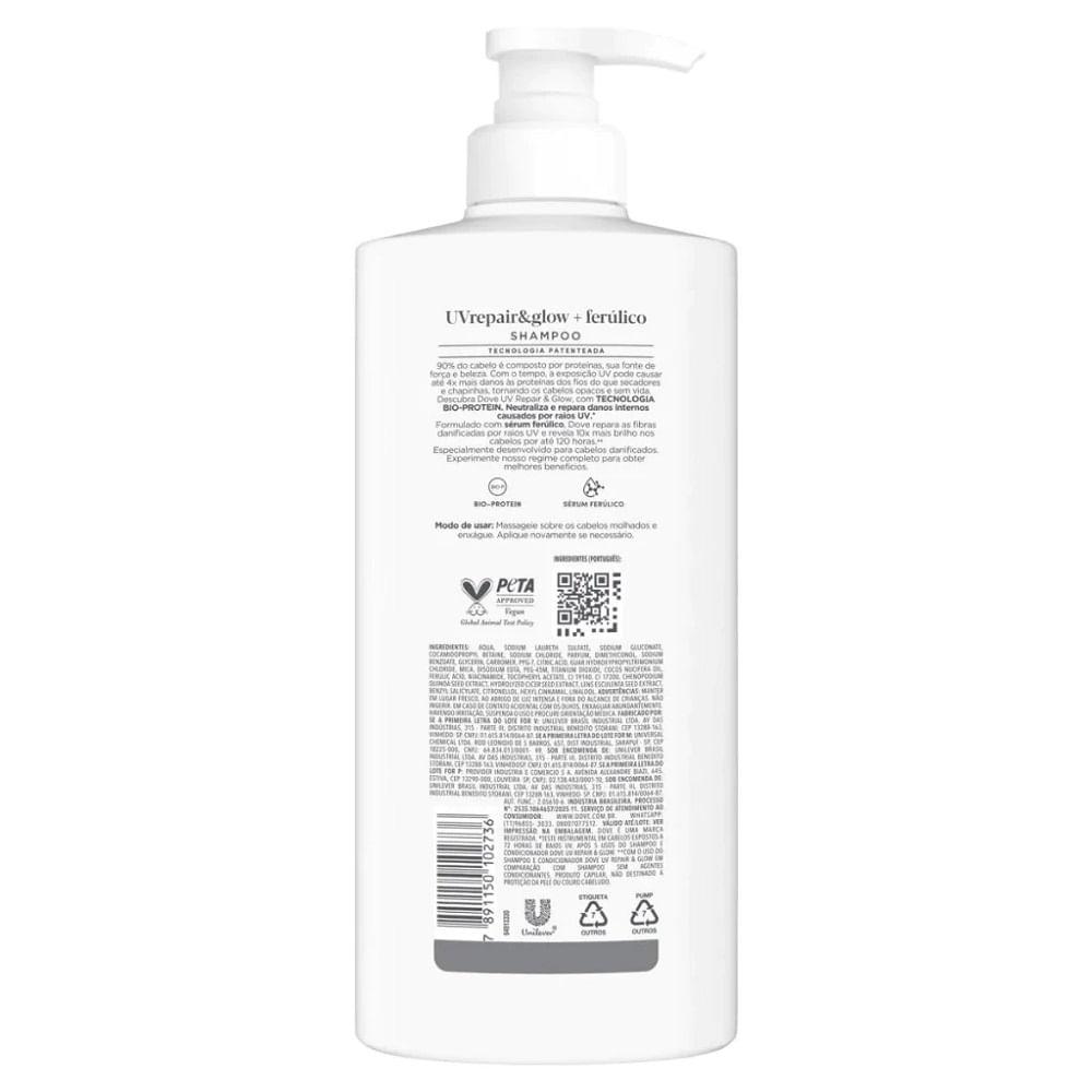 Shampoo Dove Uv Repair & Glow + Ferúlico 600ml - 3