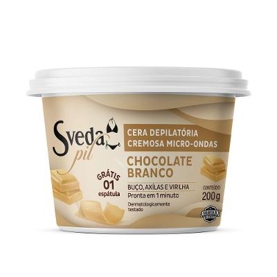 Cera Depilatória Sveda Pil Chocolate Branco 200g