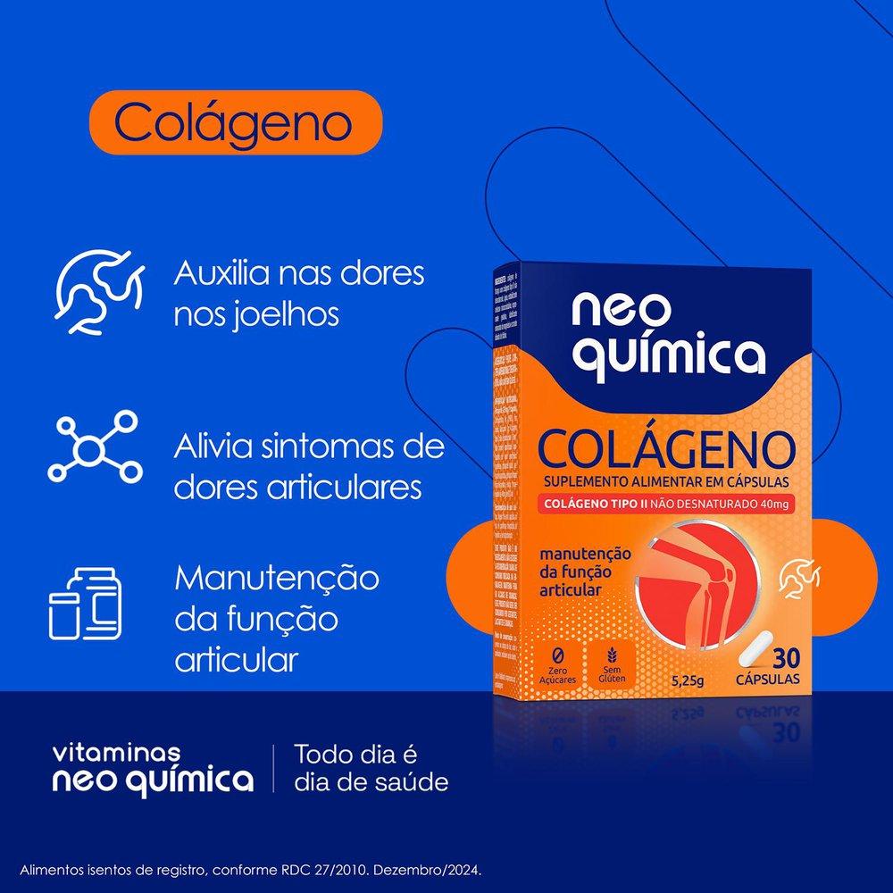 Vitamina Neo Quimica 30 Cápsulas Colágeno - 3