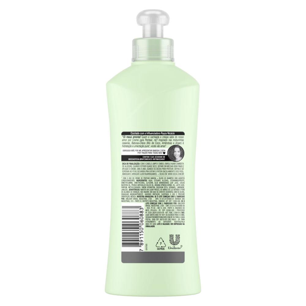 Creme de Pentear Seda Babosa Óleos 300ml - 2