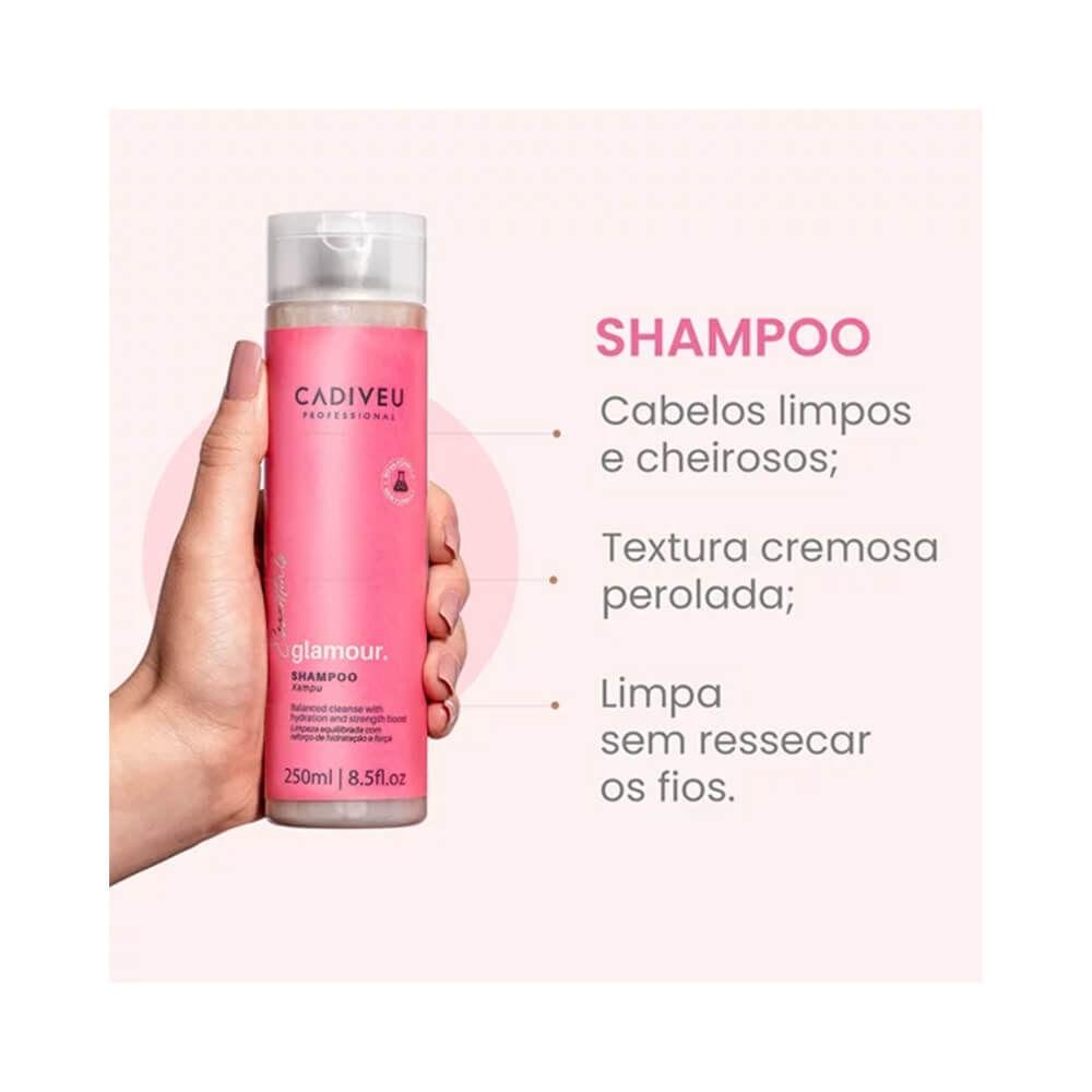 Shampoo Cadiveu Professional Essentials Glamour 250ml - 3