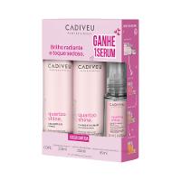 Kit Cadiveu Essentials Quartzo Shine Shampoo 250ml + Condicionador 250ml + Sérum 65ml - 1