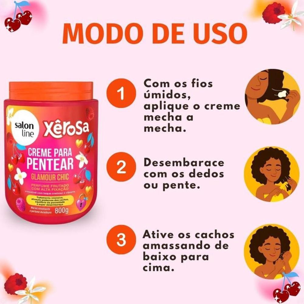 Creme de Pentear Salon Line Xêrosa Glamour Chic 800g - 4