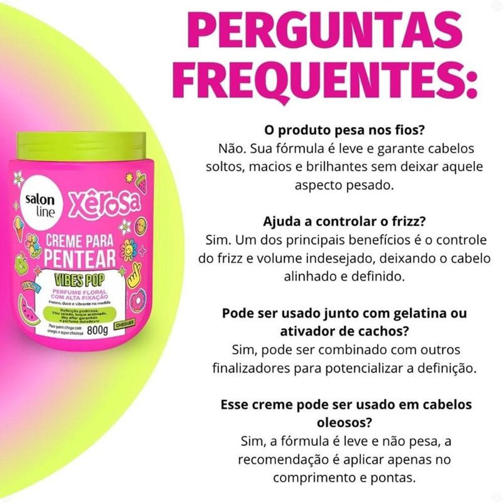 Creme de Pentear Salon Line Xêrosa Vibes Pop 800g - 6