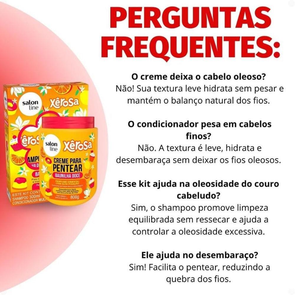 Creme de Pentear Salon Line Xêrosa Baunilha Doce 800g - 5