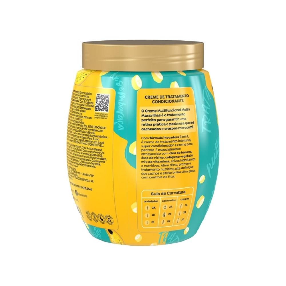 Creme Salon Line 3 Em 1 Cachos dos Sonhos Multy Maravilhas Banana 1kg - 3