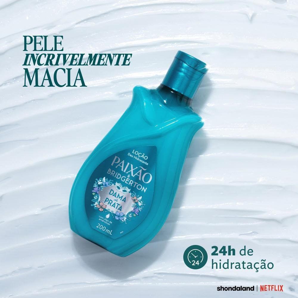 Loção Hidratante Corporal Paixão & Bridgerton Dama de Prata 200ml - 4