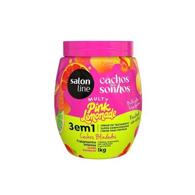 Creme Salon Line 3 em 1 Cachos dos Sonhos Multy Pink Lemonade 1kg