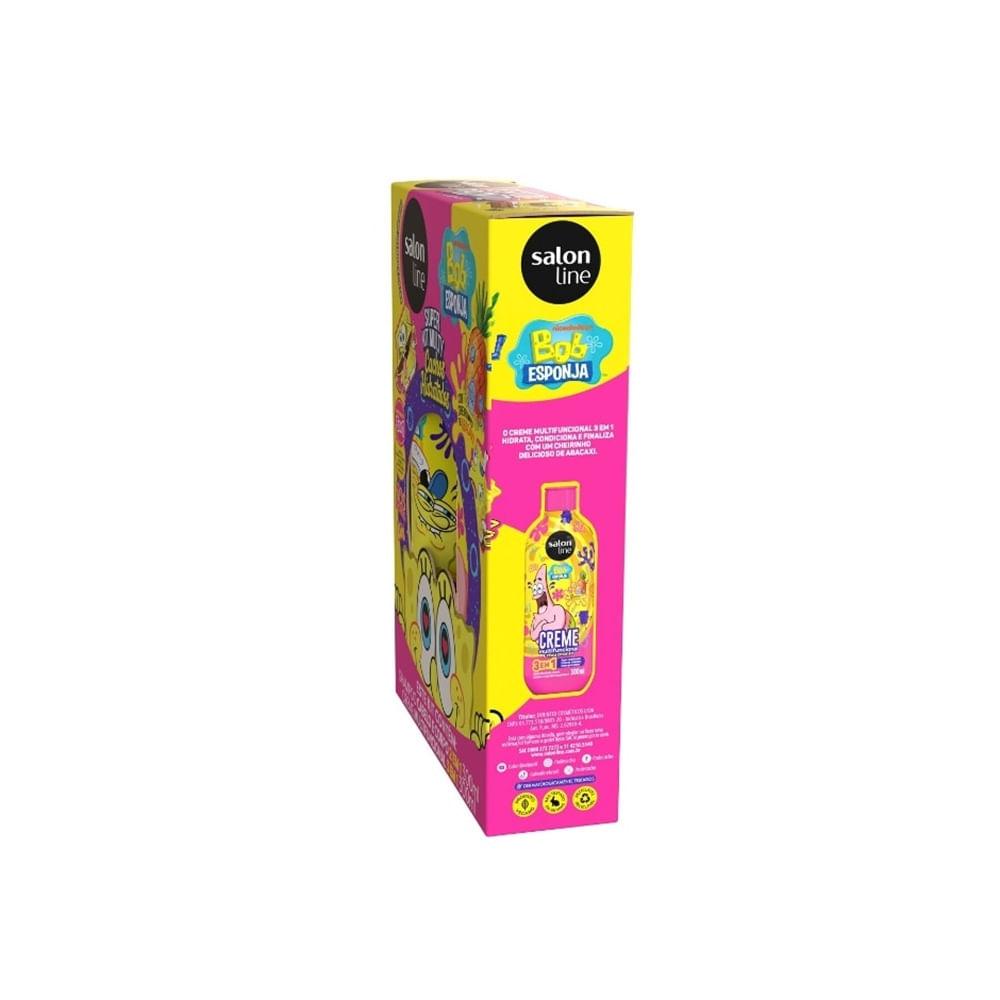 Kit Salon Line Kids Bob Esponja Shampoo 300ml + Creme Multifuncional 300ml - 2