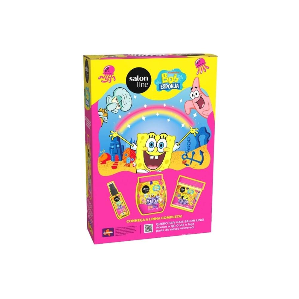 Kit Salon Line Kids Bob Esponja Shampoo 300ml + Creme Multifuncional 300ml - 3