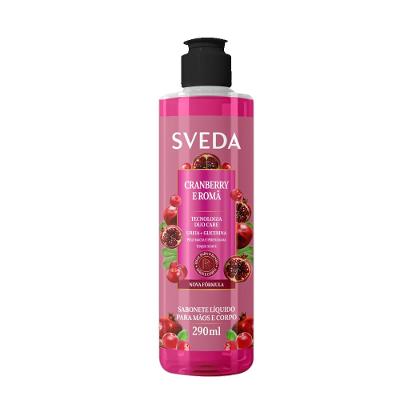 Sabonete Líquido Sveda Cranberry e Romã 290ml
