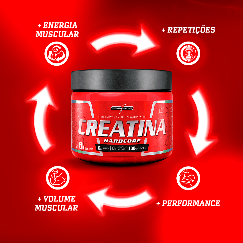 Creatina 100% Pura 150g Hardcore - 2