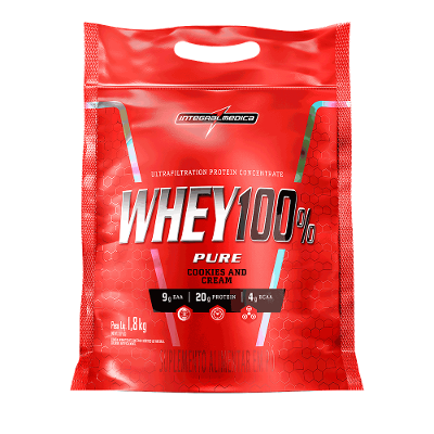 Whey 100% Pure | Whey Protein Concentrado Refil 1,8Kg