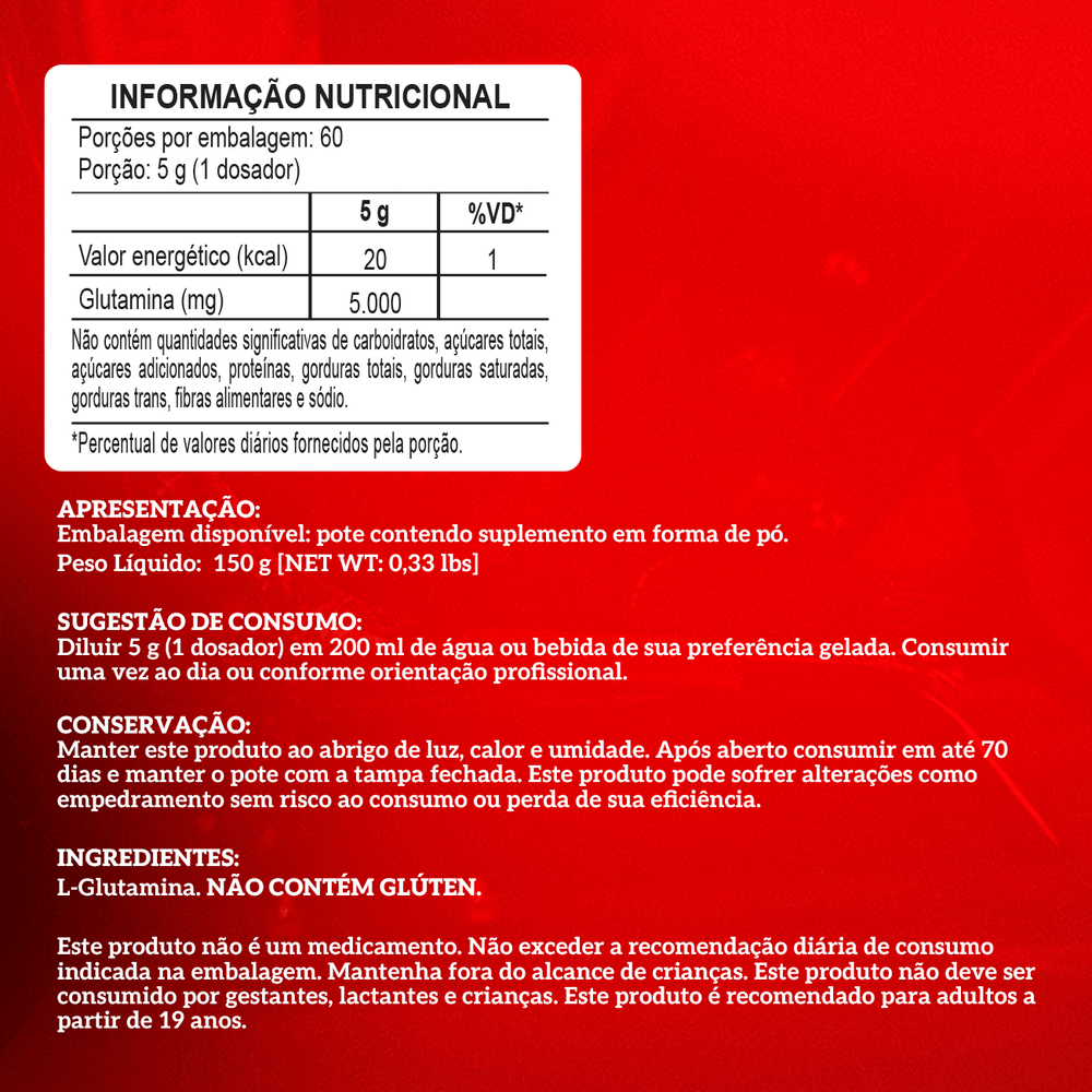 Glutamina em Pó 150g - 5