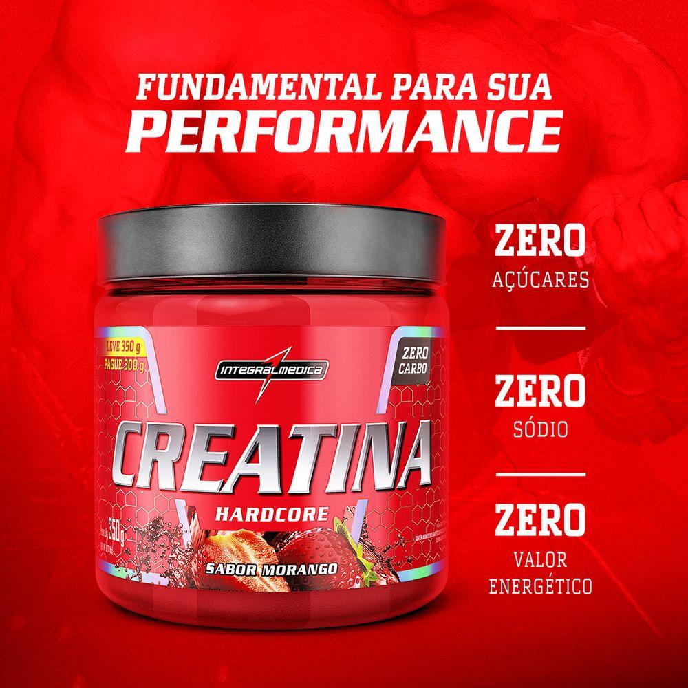 Creatina 350g Hardcore Com Sabor - 1