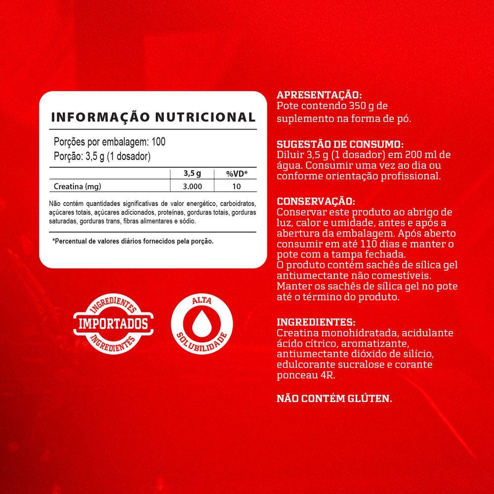 Creatina 350g Hardcore Com Sabor - 2