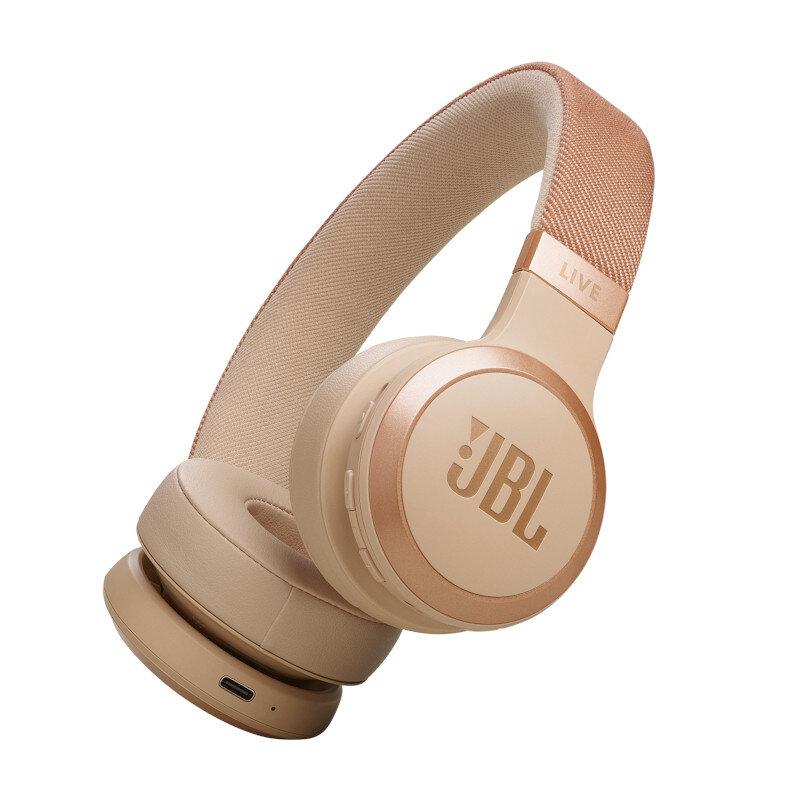 Fone de Ouvido Bluetooth JBL Live 670 com cancelamento de ruído Bege - 1
