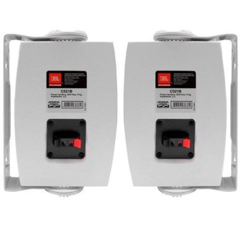 Par de Caixas Ambiente JBL C521B Brancas - 2