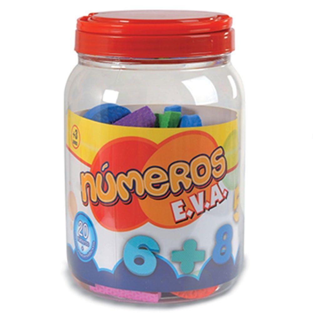 Números em EVA no pote - Nig - 1