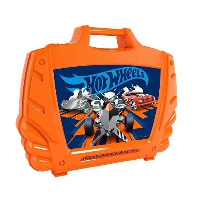 Maleta Porta Carrinhos Hot Wheels Laranja - Fun
