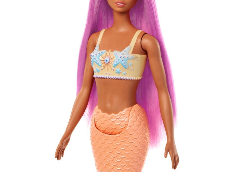 Barbie Fantasia Boneca Sereia com Cabelo Roxo-HRR02 -Mattel - 4