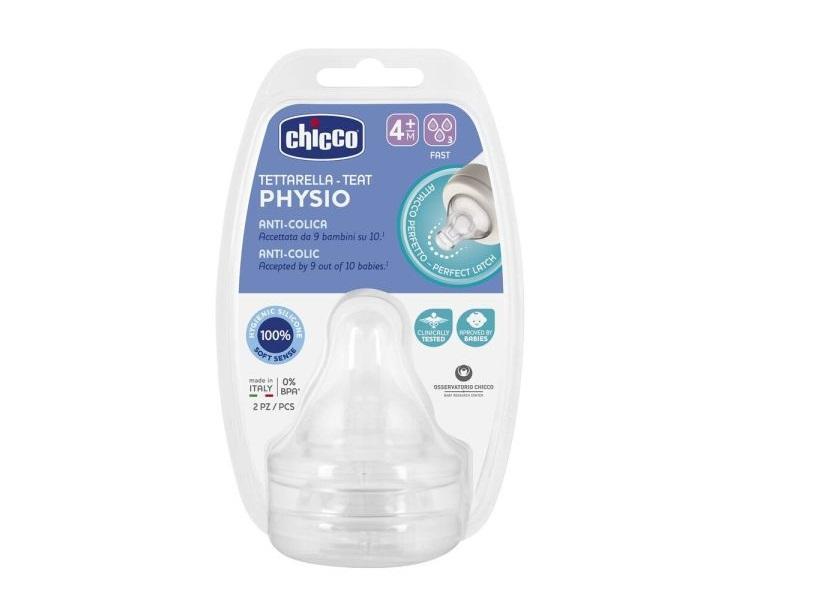 Bico Mamadeira Perfect 5 Fluxo Rápido Com 2uni - Chicco - 1