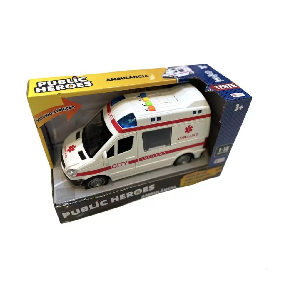 Ambulância - Luz e Som - 432 - Shiny Toys - 1