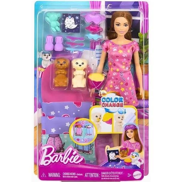 Barbie Family Festa Do Pijama Com Cachorrinho HXN01 - Mattel - 3