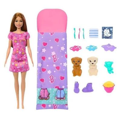 Barbie Family Festa Do Pijama Com Cachorrinho HXN01 - Mattel