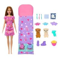 Barbie Family Festa Do Pijama Com Cachorrinho HXN01 - Mattel - 1