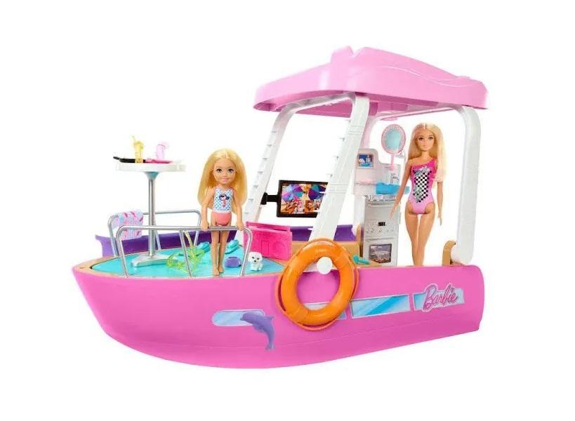 Barbie Barco com Piscina e Tobogã - HJV37 - Mattel - 2