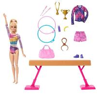 Barbie Profissões Conjunto Ginasta Loira HRG52 - Mattel - 2