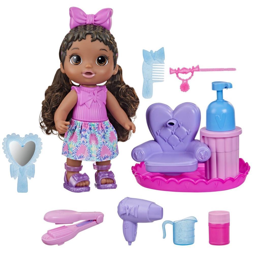 Boneca Baby Alive Sudsy Styling Negra 30cm - F6147 - Hasbro - 3